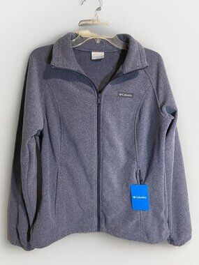 NWT Columbia Sawyer Rapids 2.0 Women's Blue Fleece Full Zip Jacket, Size Large